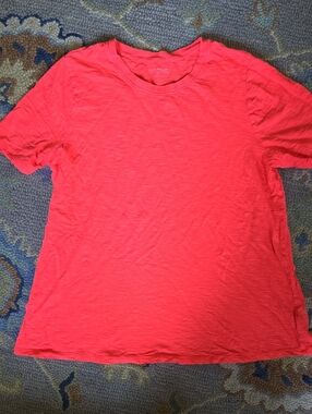 Lane Bryant 14/16 Neon Orange/coral Short Sleeve T-shirt Like New